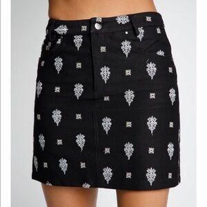 Black & white Jean Skirt by Love Riche new